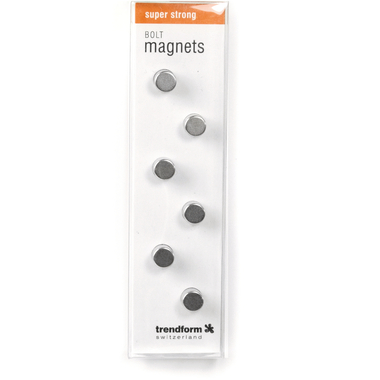 TRENDFORM Aimants BOLT CA2008 argent 6 pcs.