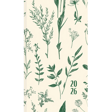 SIMPLEX Ladytimer Taschenplaner 2026 40530.26 1W/2S Floral ML 8.7x15.3cm