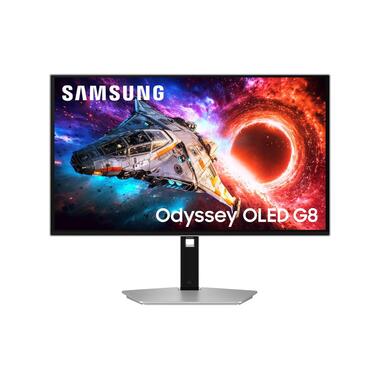 Samsung Moniteur Odyssey G80HF OLED, 4K UHD, 240 Hz, argent