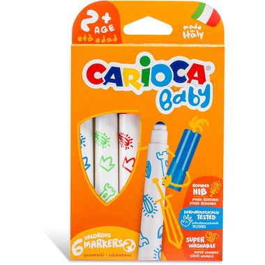 CARIOCA Fasermaler Baby 2+E-6 42813