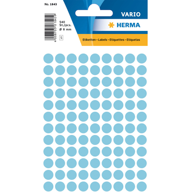 HERMA Marqueurs 8mm 1843 bleu 540 pcs.
