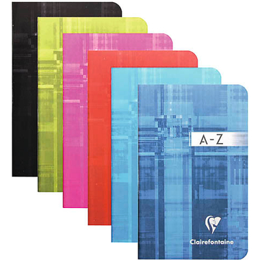 CLAIREFONTAINE Quaderno 9x14cm 3599 A-Z 48 fogli