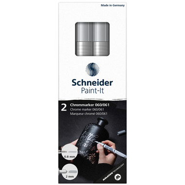 SCHNEIDER Marqueur chromé Paint-It E-2 ML06011501 2 er Set 0.8/2mm