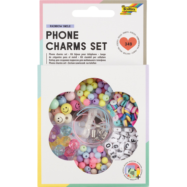 FOLIA Phone Charms Set 32029 Rainbow smile 349 Teile