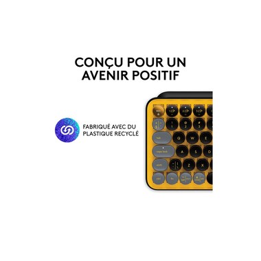 Logitech Keyboard POP Keys Blast Yellow