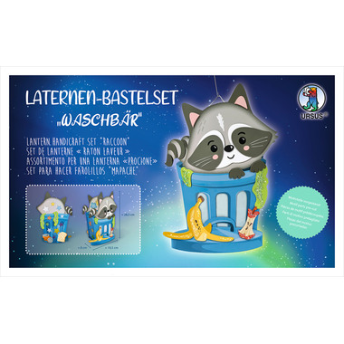 URSUS Laternenbastelset 28x19cm 1874002F Racoon