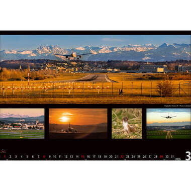 CALENDARIA Bildkalender 2026 9783036205212 Switzerland ML 48x33cm