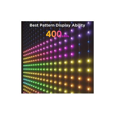 Govee LED-Stripe Curtain Lights RGBIC, 25 Watt, 1.5 x 1.5m