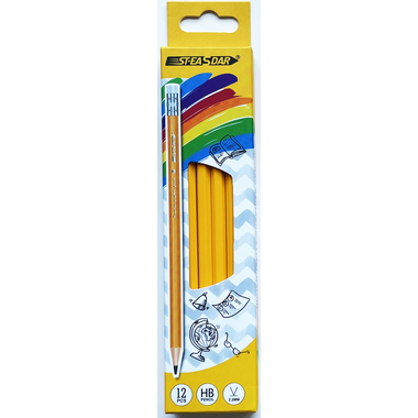SCRIVA Crayon Scriva SC 320 HB 93264 jaune, avec gomme 12 pièces