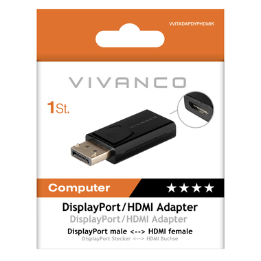 DisplayPort Male to HDMI Female Adapter | Vivanco