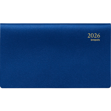 BREPOLS Agenda Omniplan Genova 2026 0.738.2051 1S/2P blu 16x8.9cm