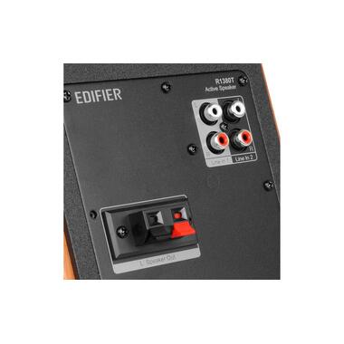 Coppia di diffusori da scaffale Edifier R1380T Marrone, Nero