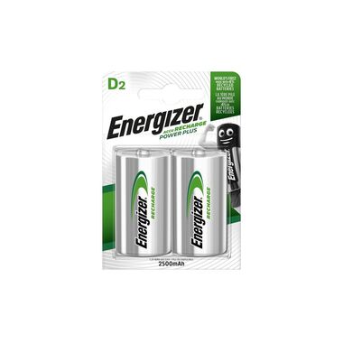 Energizer Akku Power Plus NiMH D 2500 mAh, 2 Stück