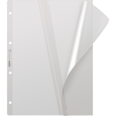 KOLMA Poche documents ExtraSolid A4 08.634.00 transp.,rabat,4-anneaux 10pcs.