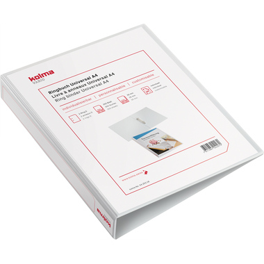KOLMA Ringbuch Vario Universal A4 04.253.16 weiss, 2-Ring 35mm