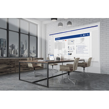 MAGNETOPLAN Infinity Wall X Projection 1041401 bianco, mica smal. 1180x1890mm