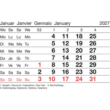 BIELLA Abreissblock Nr.12 2027 889012000027U 1M/1S mehrfarbig ML 11x7.7cm