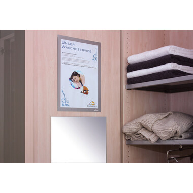 DURABLE Dossier Duraframe 487223 argent, autocollant 2 pcs.