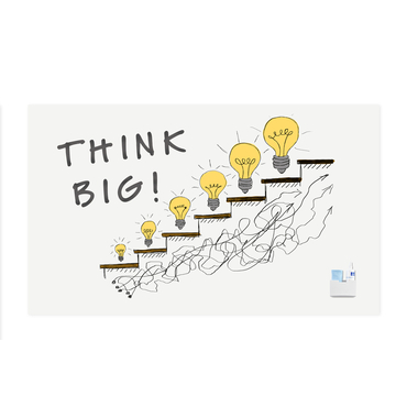 LEGAMASTER Whiteboard 200x119.5x3.2cm 7-106112 Wall-UP Stahl emailliert