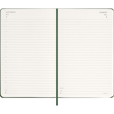 MOLESKINE Agenda Classic Large 2026 DHK1512DC3Y26 1G/1P verde mirto HC 13x21cm