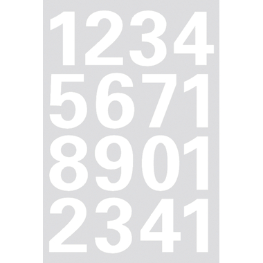 HERMA Zahlenetiketten 25mm 4170 weiss, 1-9