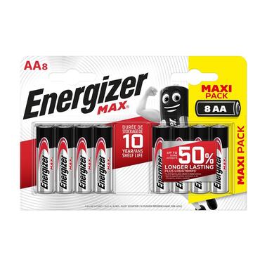 Batterie Energizer MAX AA, 8 pezzi