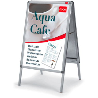 NOBO Sostegno affisso A0 1902204 903x75x1493mm argento