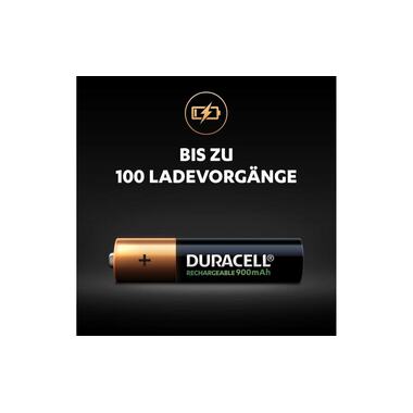 Duracell Batteria Ricaricabile Ultra PreCharged NiMH AAA 900 mAh, 2 pezzi