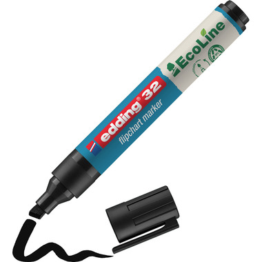 EDDING Flipchart Marker 32 1-5mm 32-1 schwarz, Eco Line