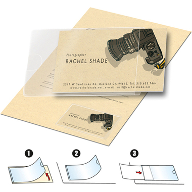 3L Visitenkartentaschen 60x95mm 10106 PP, selbstklebend 10 Stück