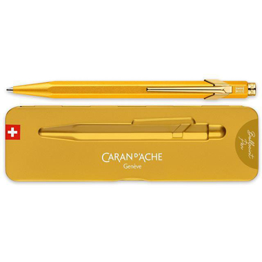 CARAN D'ACHE Penna a sfera 849 GoldBar 849.999 oro, con astuccio metallico