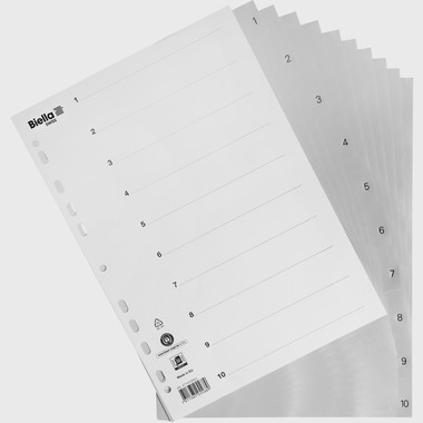 BIELLA Register PP A4 47141000U grau 1-10