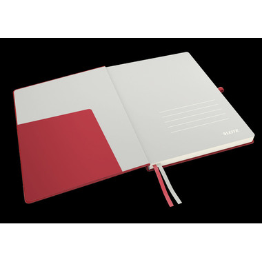 LEITZ Taccuino Complete A4 4471-00-25 rosso, quadri 5mm 80 fogli