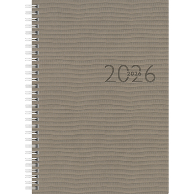 RIDOIDE Studioplan intl. Wire-O 2026 7023036806.26 1S/2P grigio ML 16.8x24cm