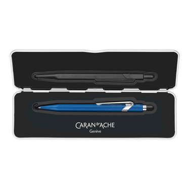 CARAN D'ACHE Stylo à bille 849 Colormat-X 849.635 bleu, Slimpack