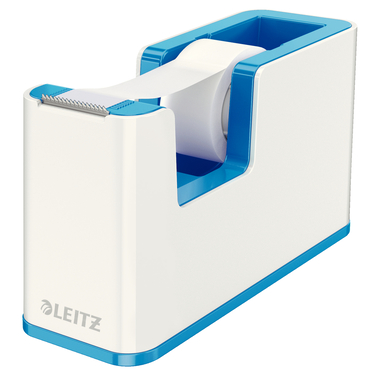 LEITZ Klebebandabroller WOW 19mmx33m 53641036 weiss/blau