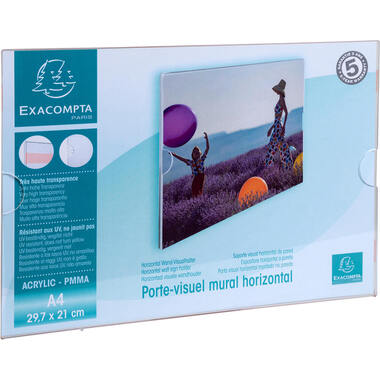 EXACOMPTA Pochette murale A4 84858QD transparent horizontal