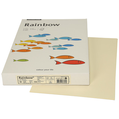 RAINBOW Papier hellchamois/03 A4 88042250 hellchamois, 80g 500 Blatt