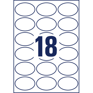 AVERY ZWECKFORM Etiquettes 63,5x42,3mm L6024REV2 blanc 450 pcs.