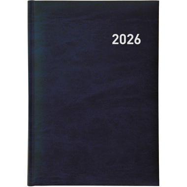 BIELLA Geschäftsagenda Executive 2026 806510050026U 1T/1S blau ML 14.5x20.5cm
