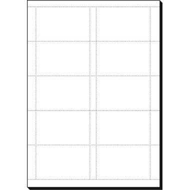 SIGEL Biglietti da visita 85x55mm DP830 bianco, 185g dopp.f. 150 pezzi