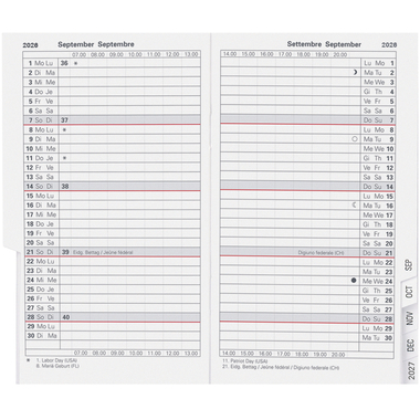 BIELLA Agenda Paris 2026 853411000026U 1M/2P recharge ML 7.5x12.6cm