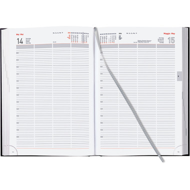 BIELLA Geschäftsagenda Quattro 2026 803410020026U 1T/1S blau ML 21x29.7cm