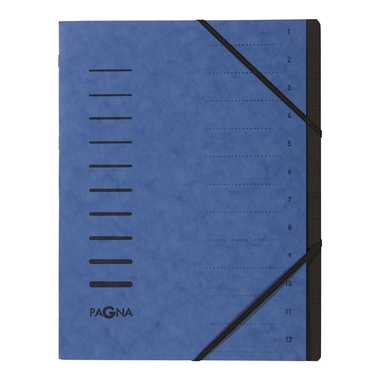 PAGNA Ordnungsmappe A4 40059-02 blau 12-teilig