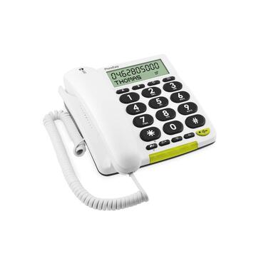 Doro Téléphone de bureau PhoneEasy 312cs Blanc