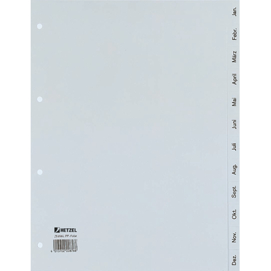 HETZEL Registro PP A4 25271481 grigio 1-20