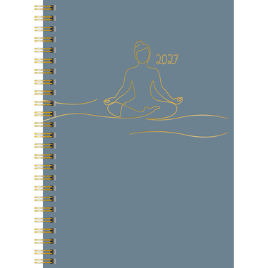 RIDOIDE Agenda Design Line 2027 7021407027.27 1W/2S Yoga DE 14.8x21cm