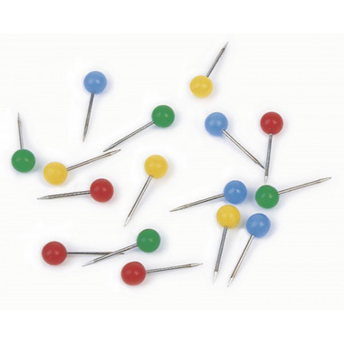 MAGNETOPLAN Pinwand-Nadeln 111165003 blau, 6x19mm 100 Stück