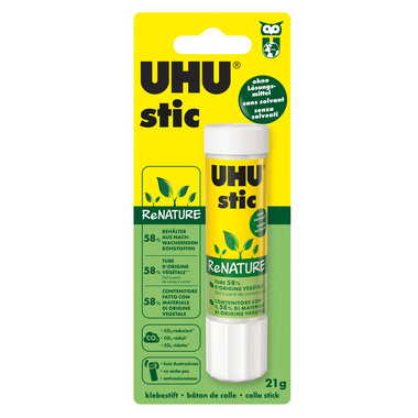 UHU Klebestift ReNATURE 21g 40 lösungsmittelfrei