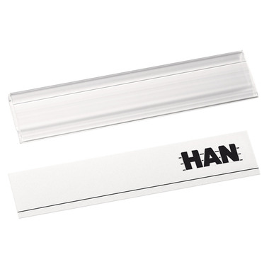 HAN Beschriftungs-Clip 60x13mm 1021 transparent universal 10 Stück